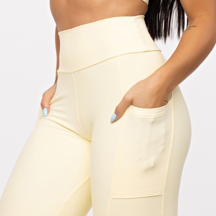 Legging Básica com Bolso - Manteiga