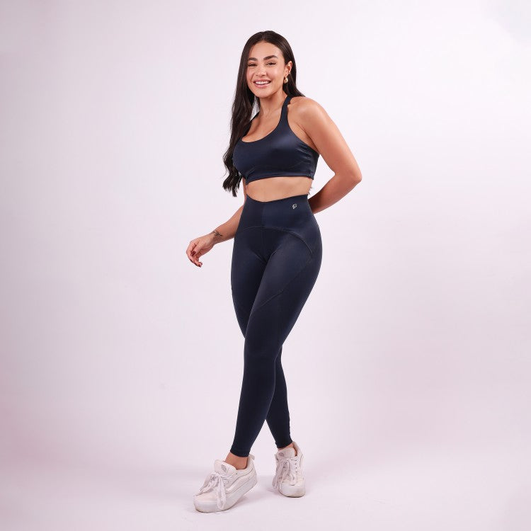 Legging Sculpt Shine - Marinho Intenso