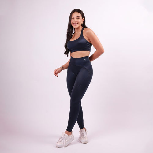 Legging Sculpt Shine - Marinho Intenso
