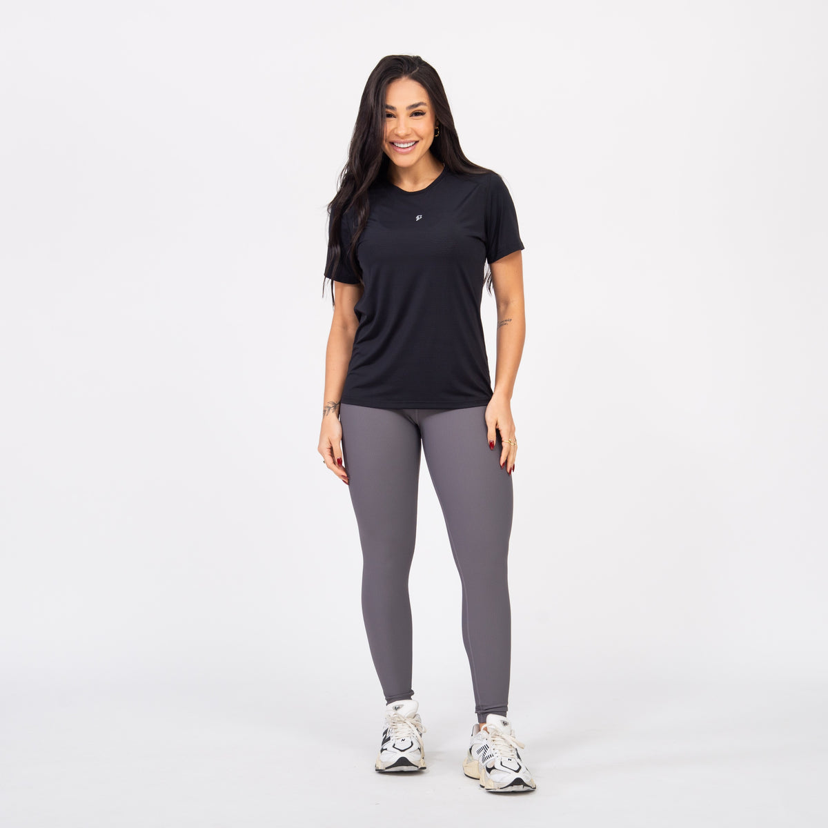 Legging Easy Rib - Grafite