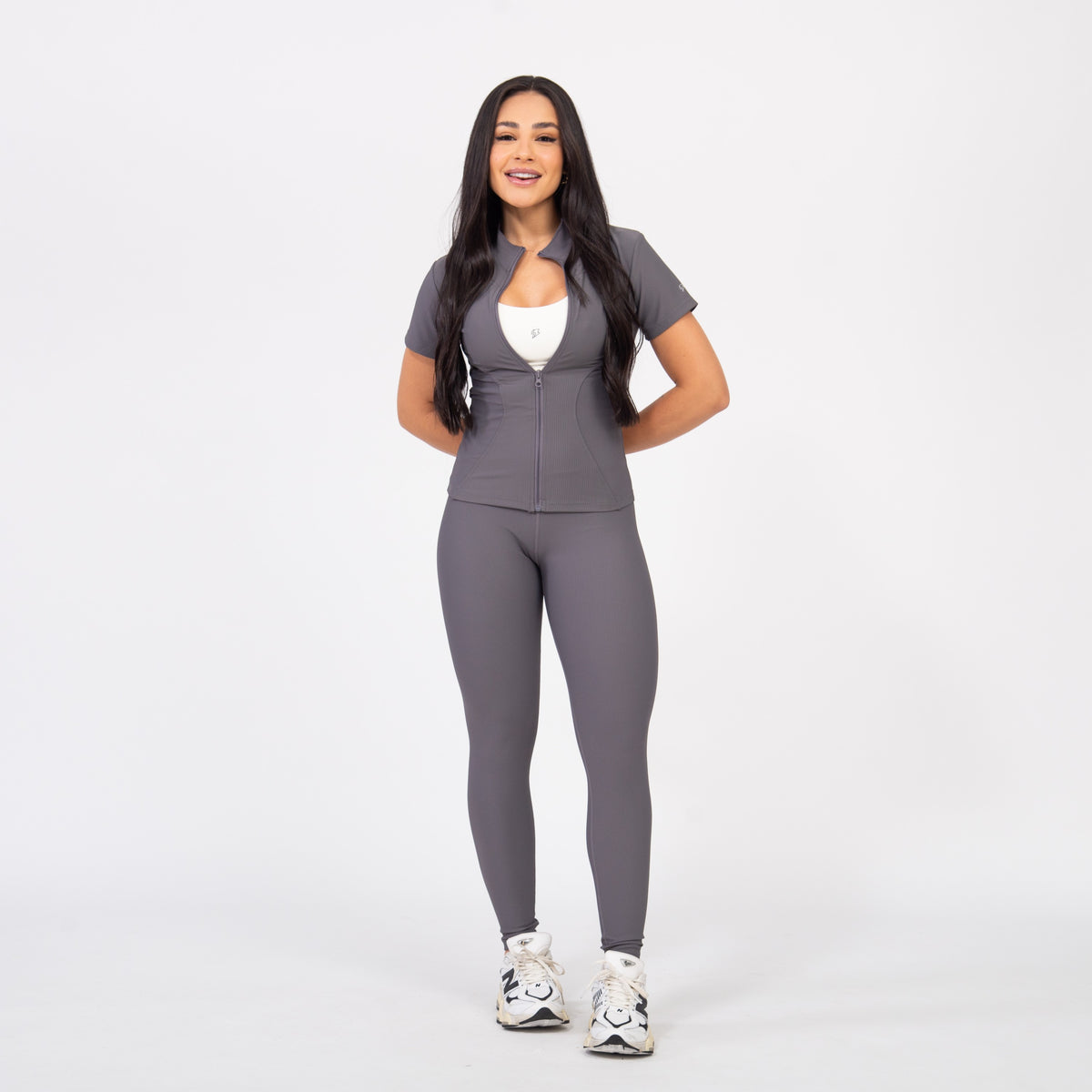 Legging Easy Rib - Grafite