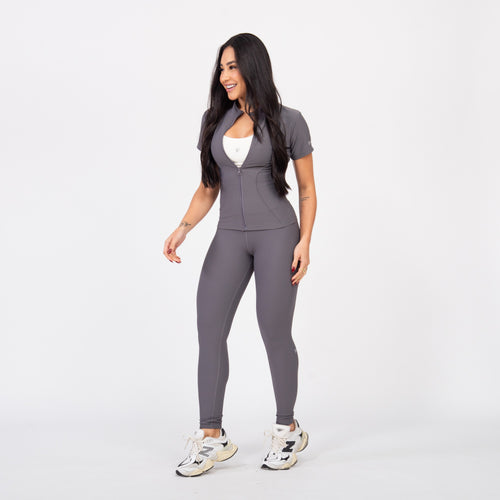 Legging Easy Rib - Grafite