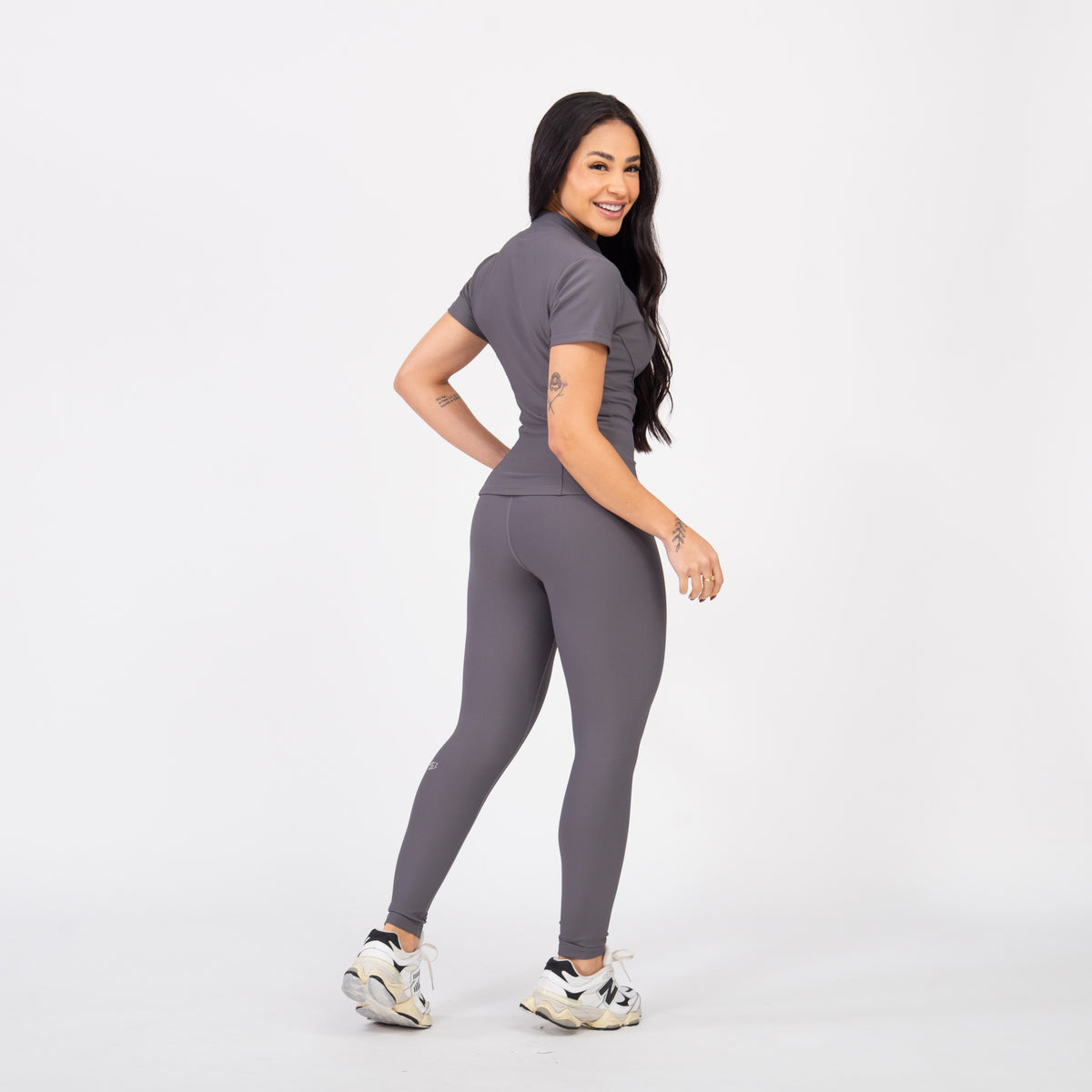 Legging Easy Rib - Grafite