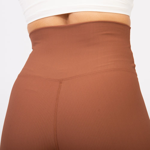 Legging Easy Rib - Avelã