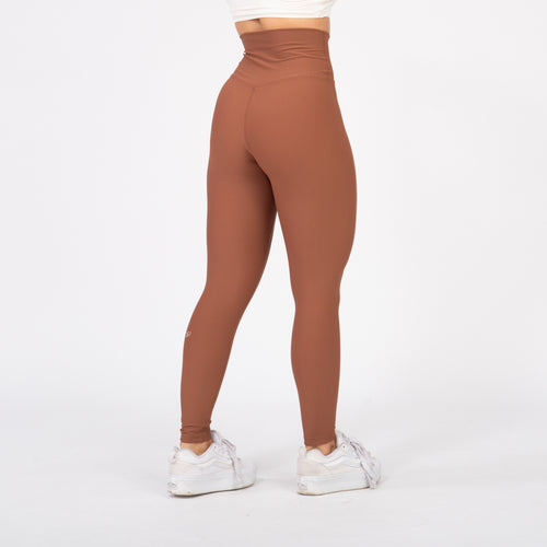 Legging Easy Rib - Avelã