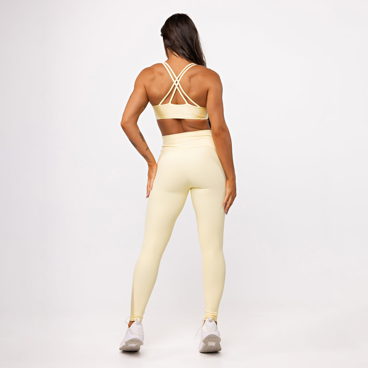 Legging Recorte Anatomic Shine - Manteiga