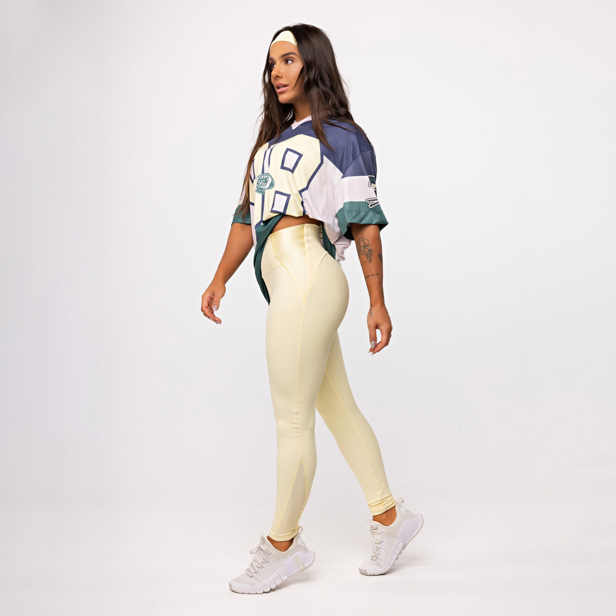 Legging Recorte Anatomic Shine - Manteiga