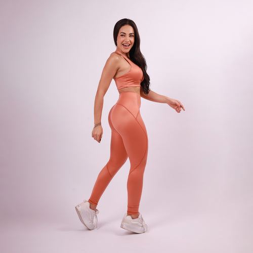 Legging Sculpt Shine - Pêssego Intenso