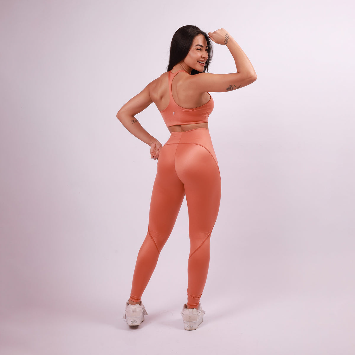 Legging Sculpt Shine - Pêssego Intenso