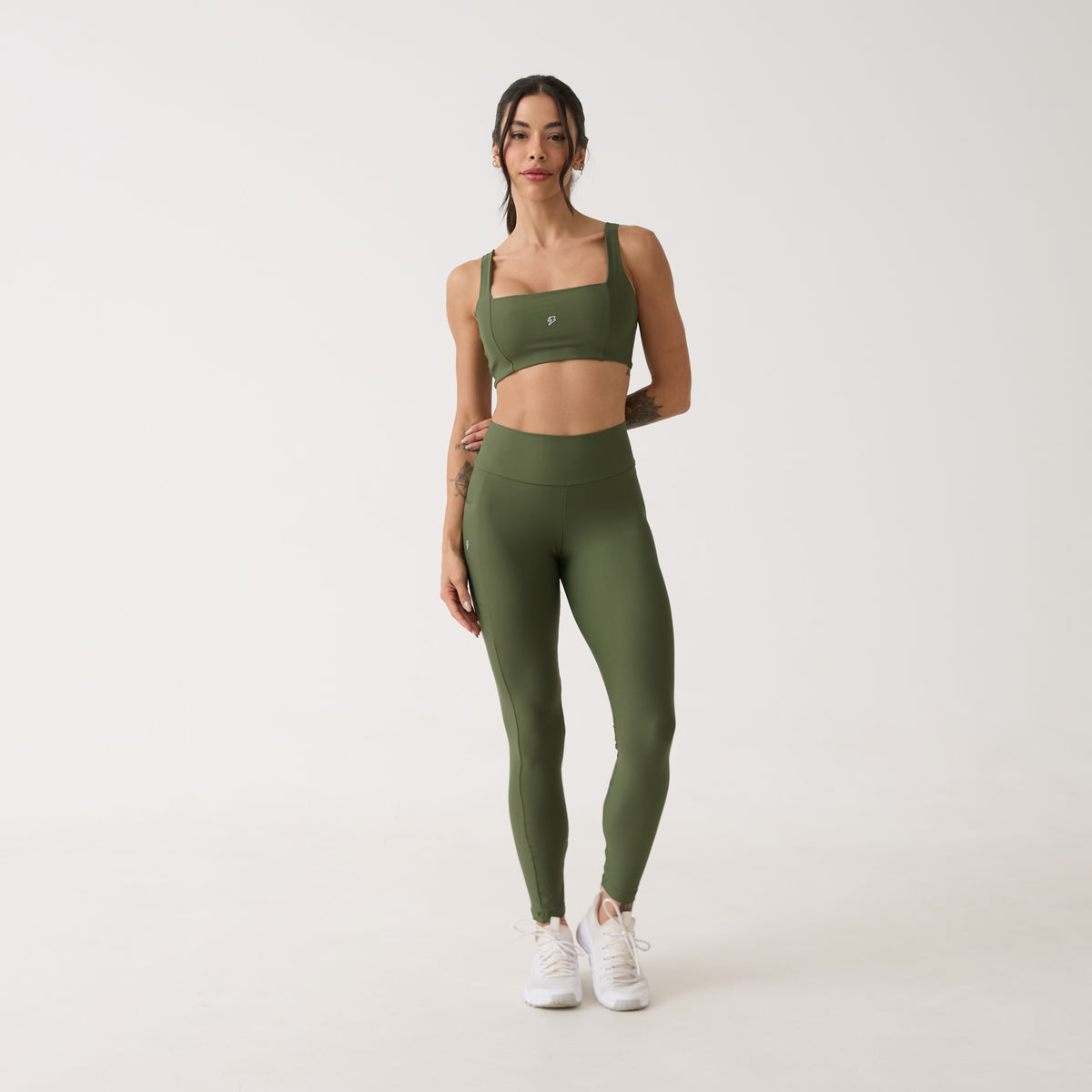 Legging Bolso Unilateral - Verde Oliva
