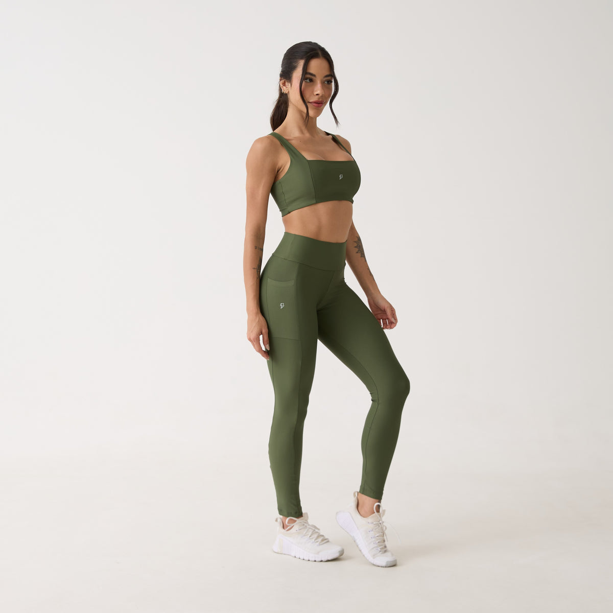 Legging Bolso Unilateral - Verde Oliva