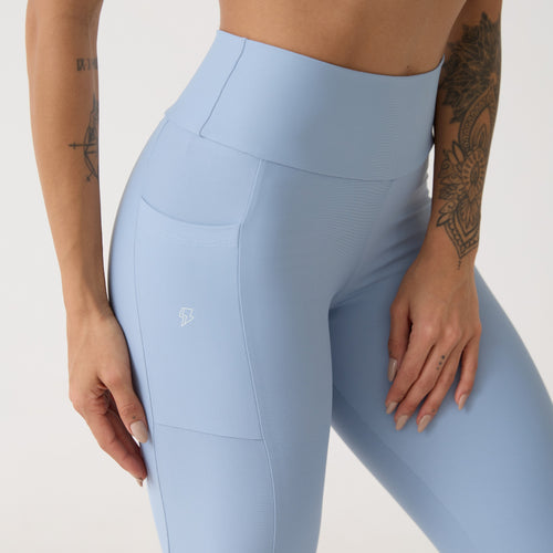 Legging Bolso Unilateral - Azul Névoa