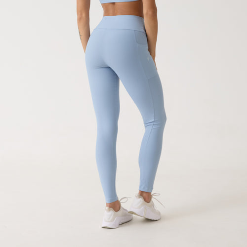 Legging Bolso Unilateral - Azul Névoa