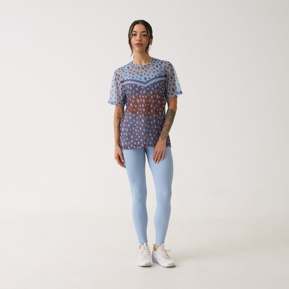 Legging Bolso Unilateral - Azul Névoa