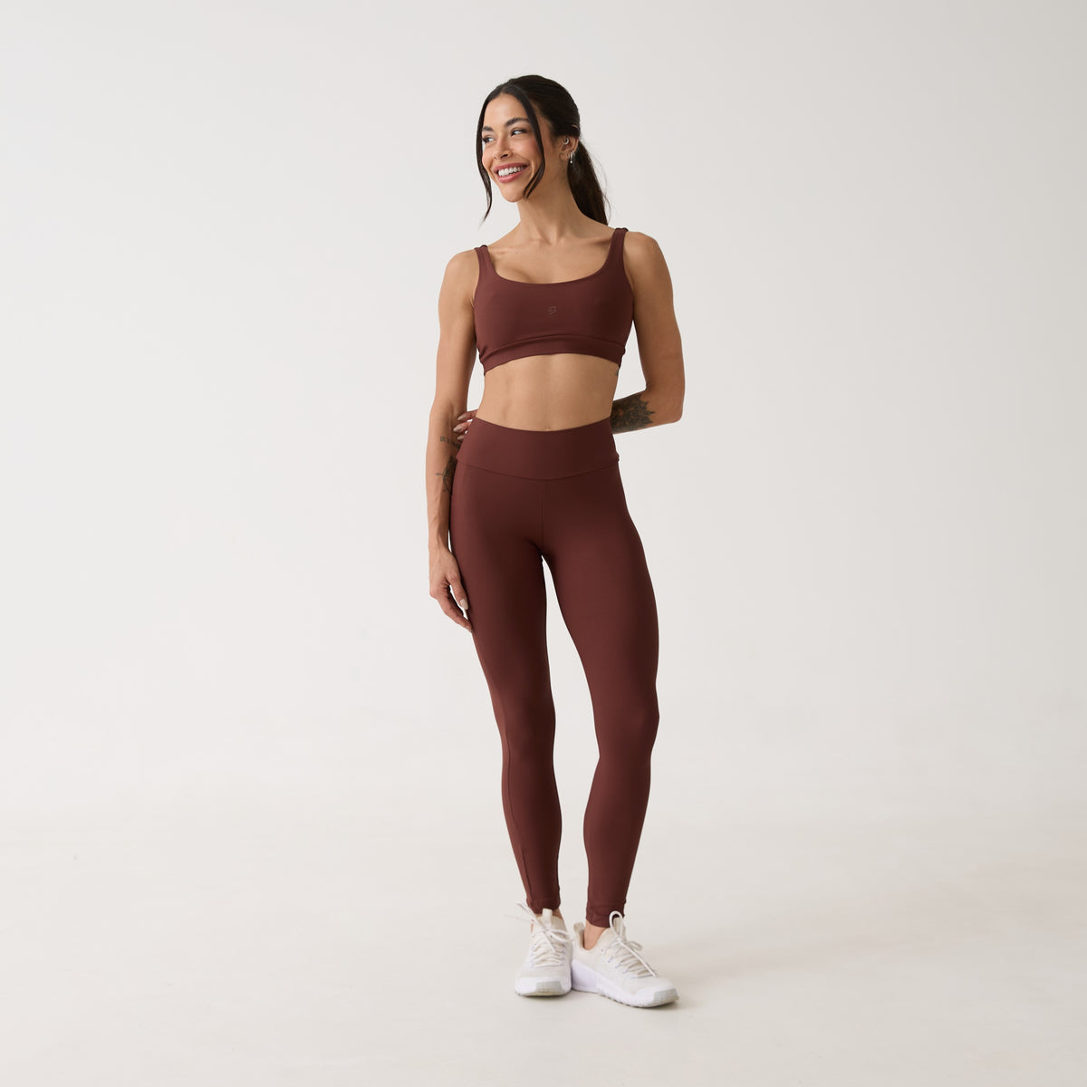 Legging Bolso Unilateral - Café