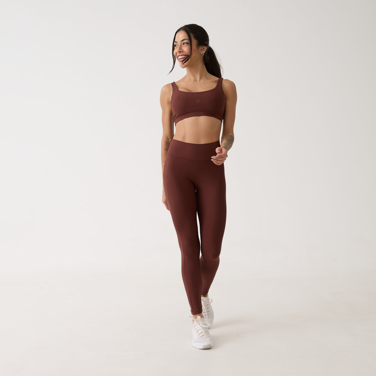 Legging Bolso Unilateral - Café