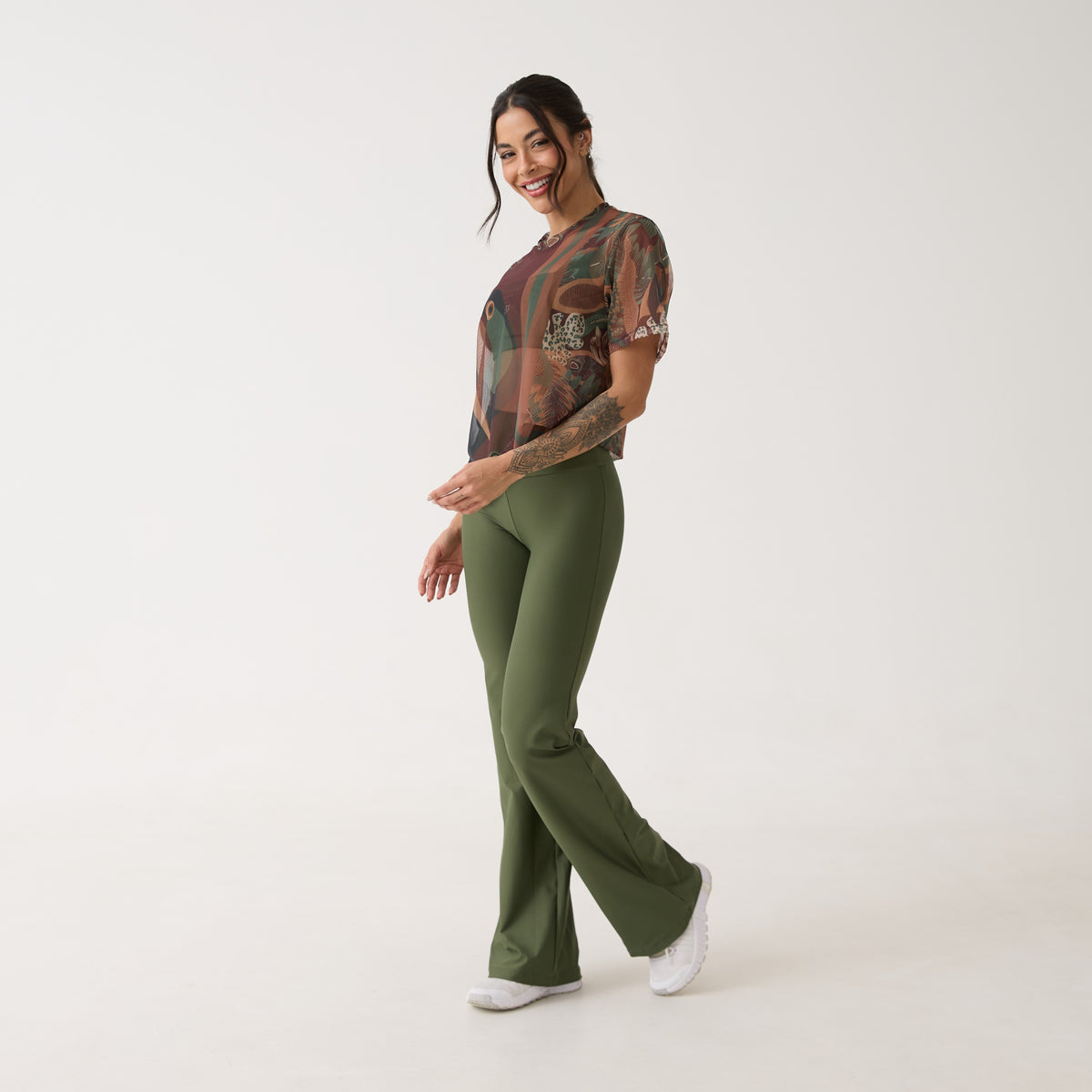 Calça Flare Element - Verde Oliva