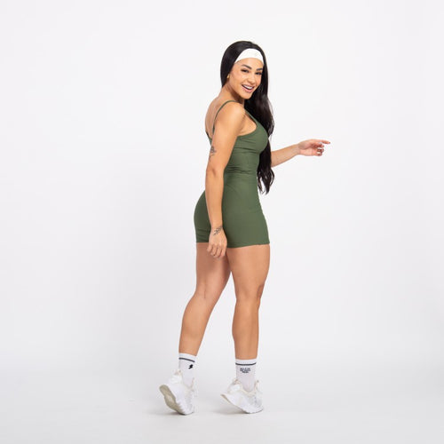 Macaquinho Anatômico com Bolso - Verde Oliva