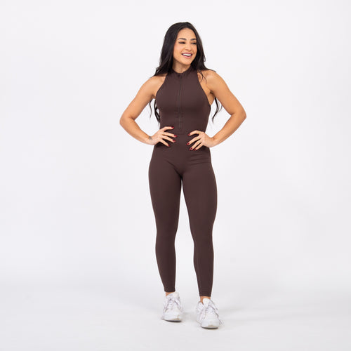 Macacão Racer Zip - Brownie