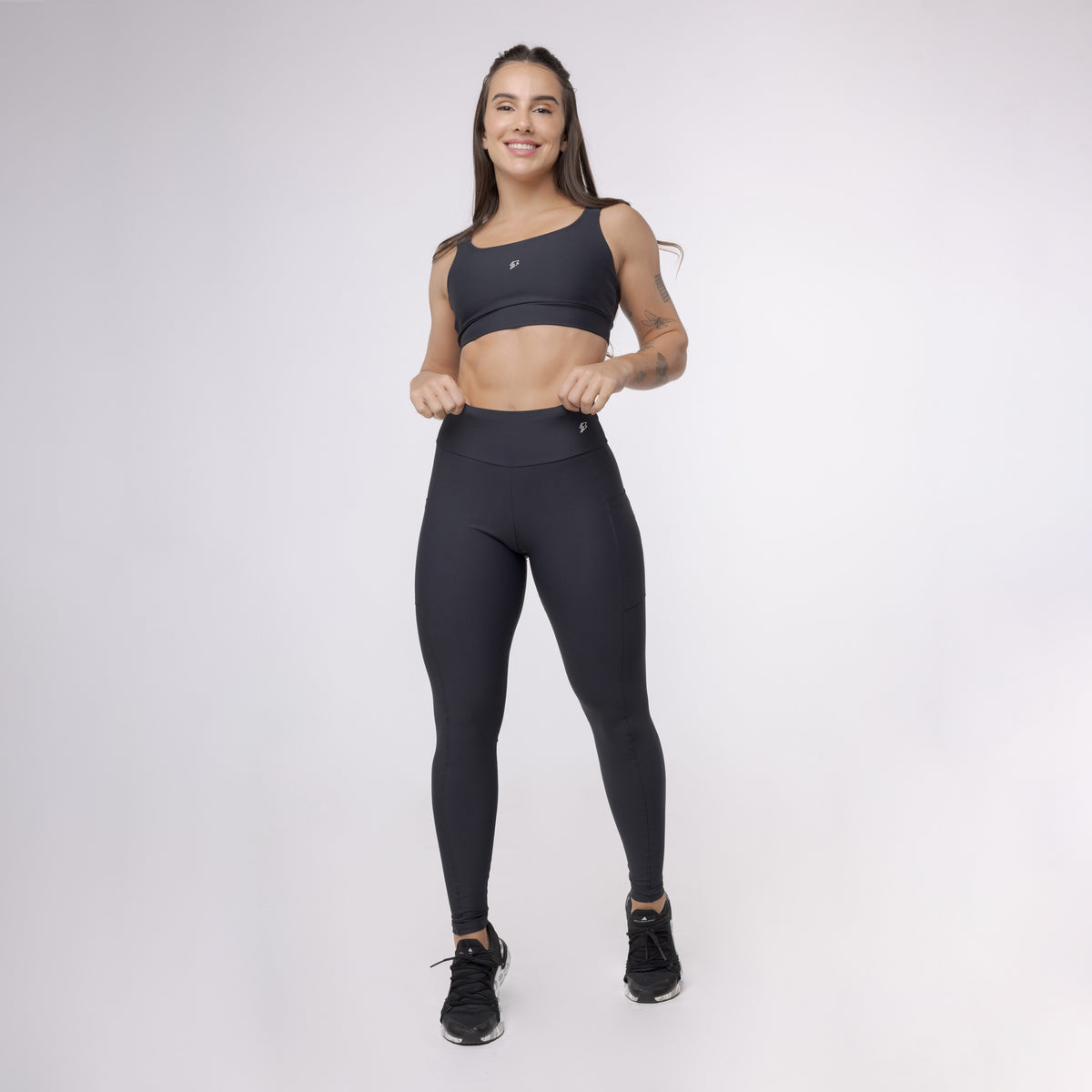 Legging Básica com Bolso - Preto