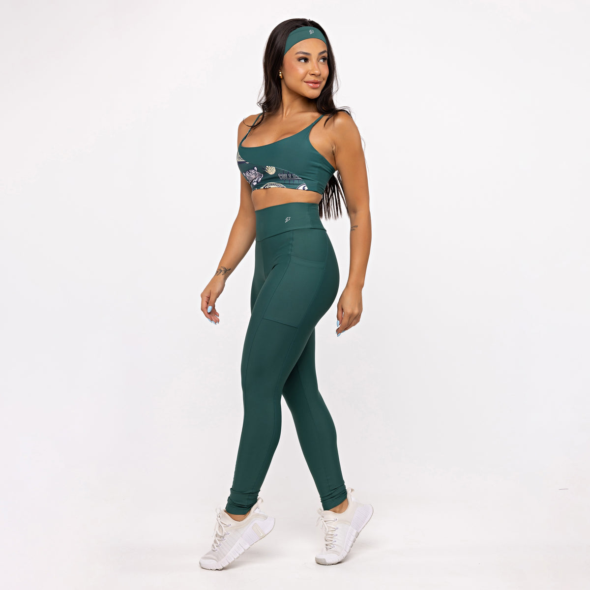 Legging Básica com Bolso - Esmeralda