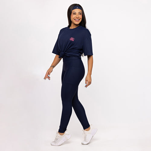 Legging Básica com Bolso - Marinho Profundo