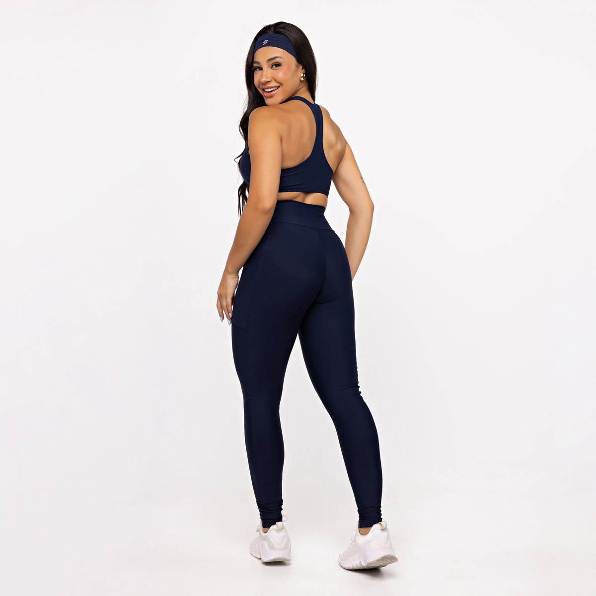 Legging Básica com Bolso - Marinho Profundo