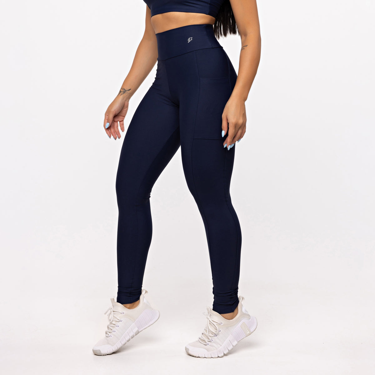 Legging Básica com Bolso - Marinho Profundo