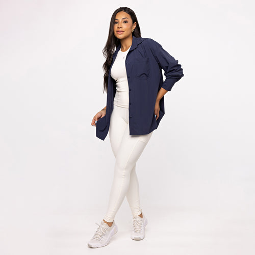 Legging Básica com Bolso - Off White