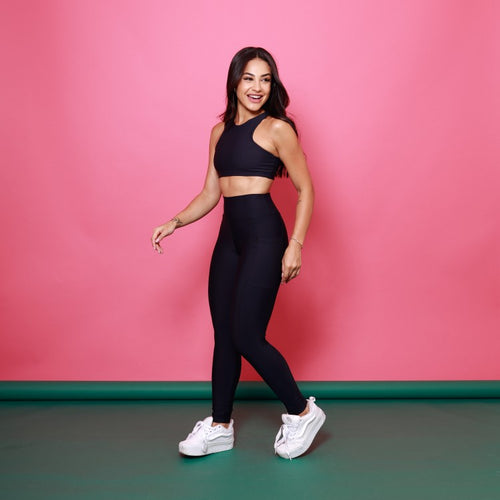 Legging Básica com Bolso - Preto