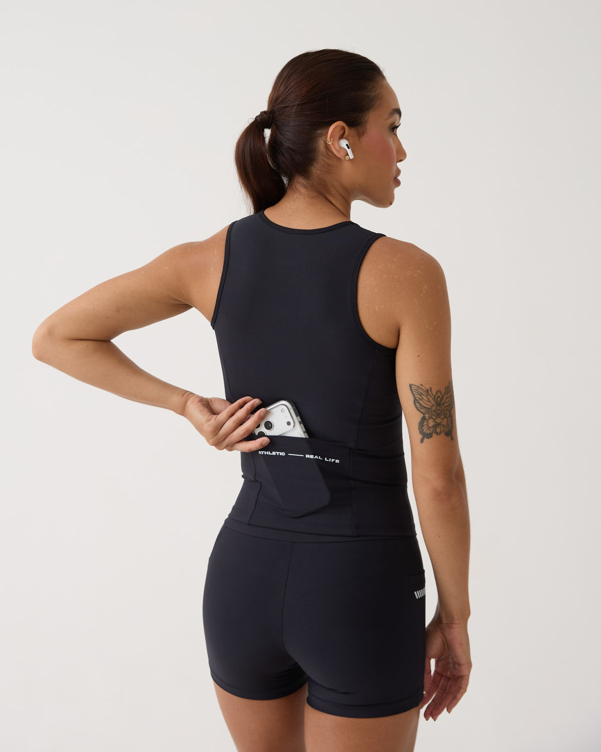 Regata Performance Pocket Run - Preto
