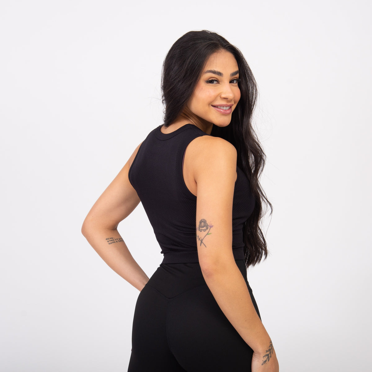 Regata Cropped Flex - Preto