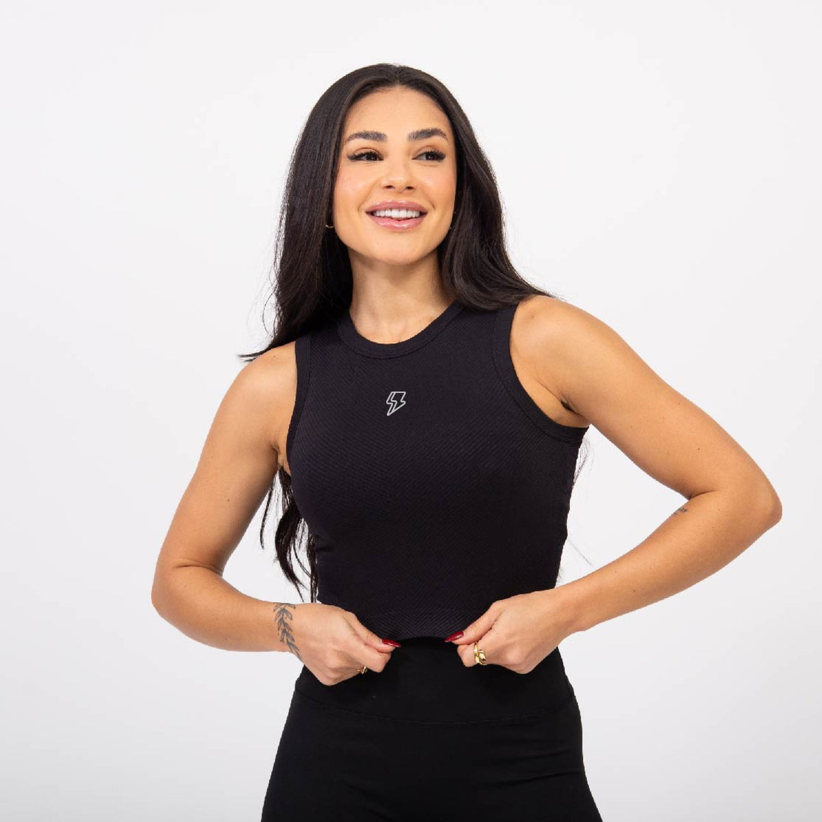Regata Cropped Flex - Preto
