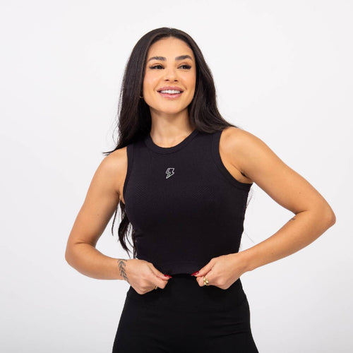 Regata Cropped Flex - Preto