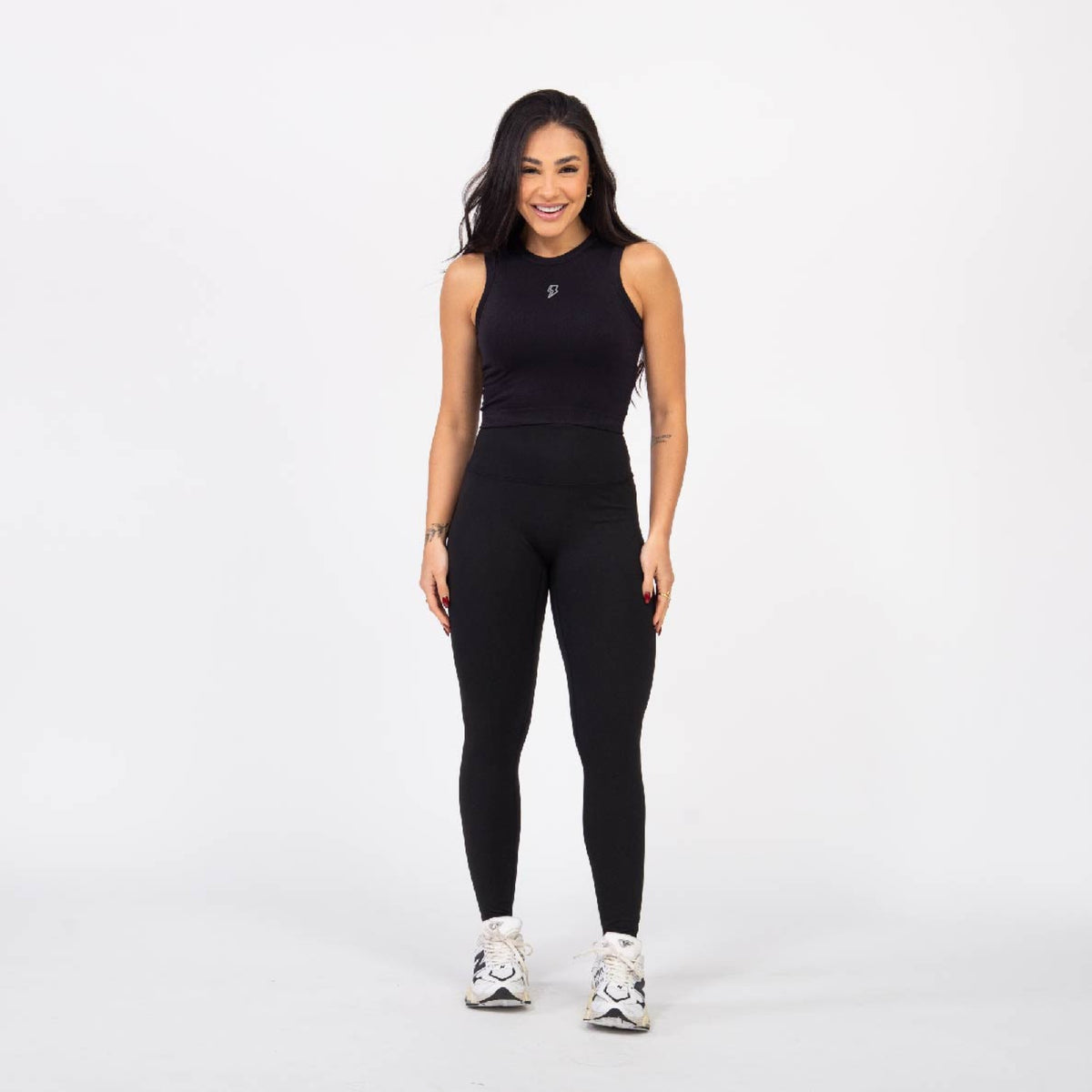 Regata Cropped Flex - Preto