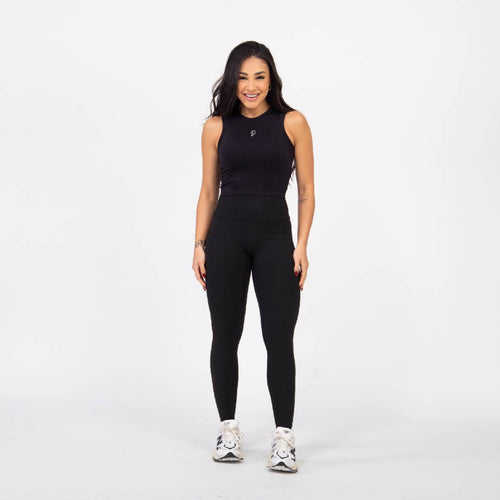 Regata Cropped Flex - Preto