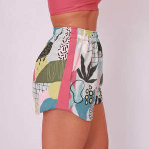 Short High Tech Estampado Recorte Lateral - Organic