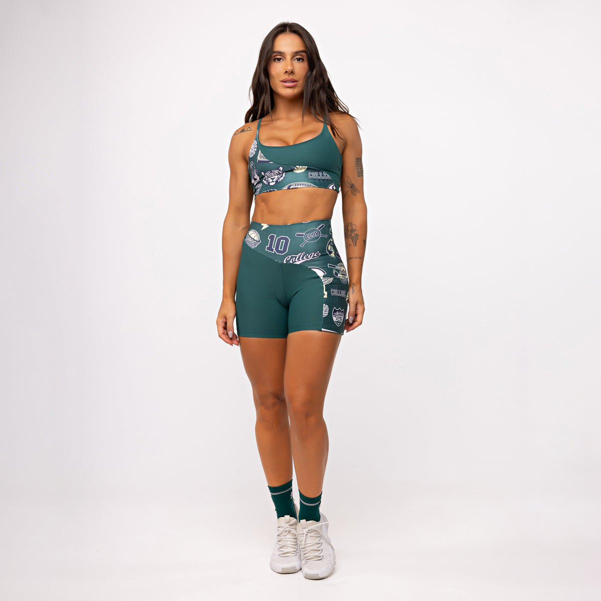 Short Ondas com Bolso Estampado - Esmeralda & College
