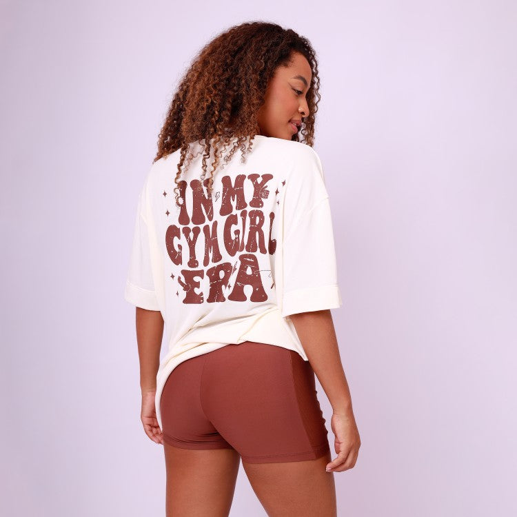 Short Com Bolso Recorte Shine - Capuccino
