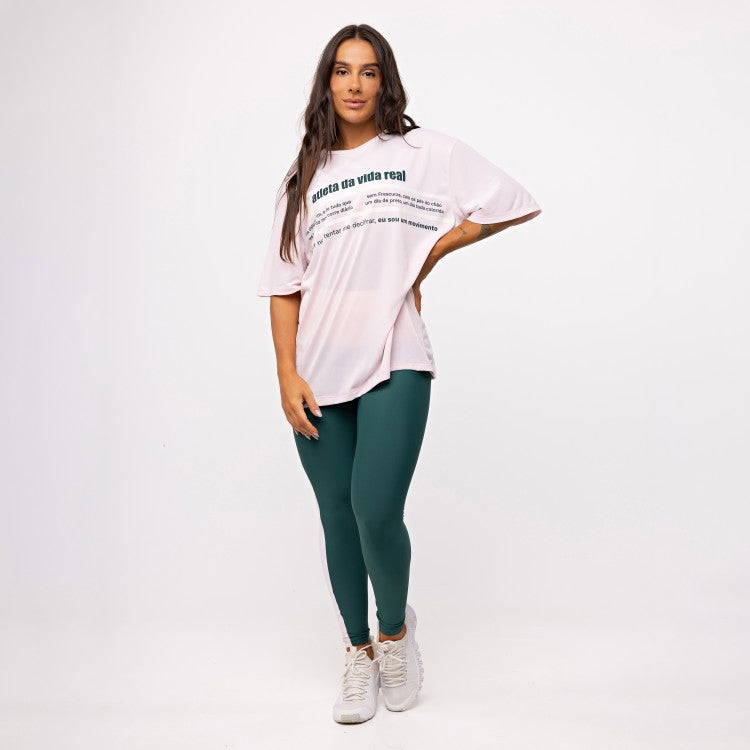 T-shirt Oversized Sport Vida Real - Ballet