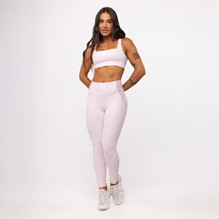 Top Camiseta Decote Quadrado - Ballet