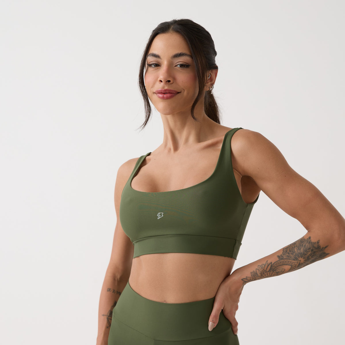 Top Camiseta Básico - Verde Oliva