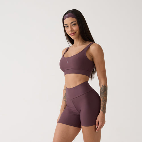 Top Camiseta Básico - Ameixa