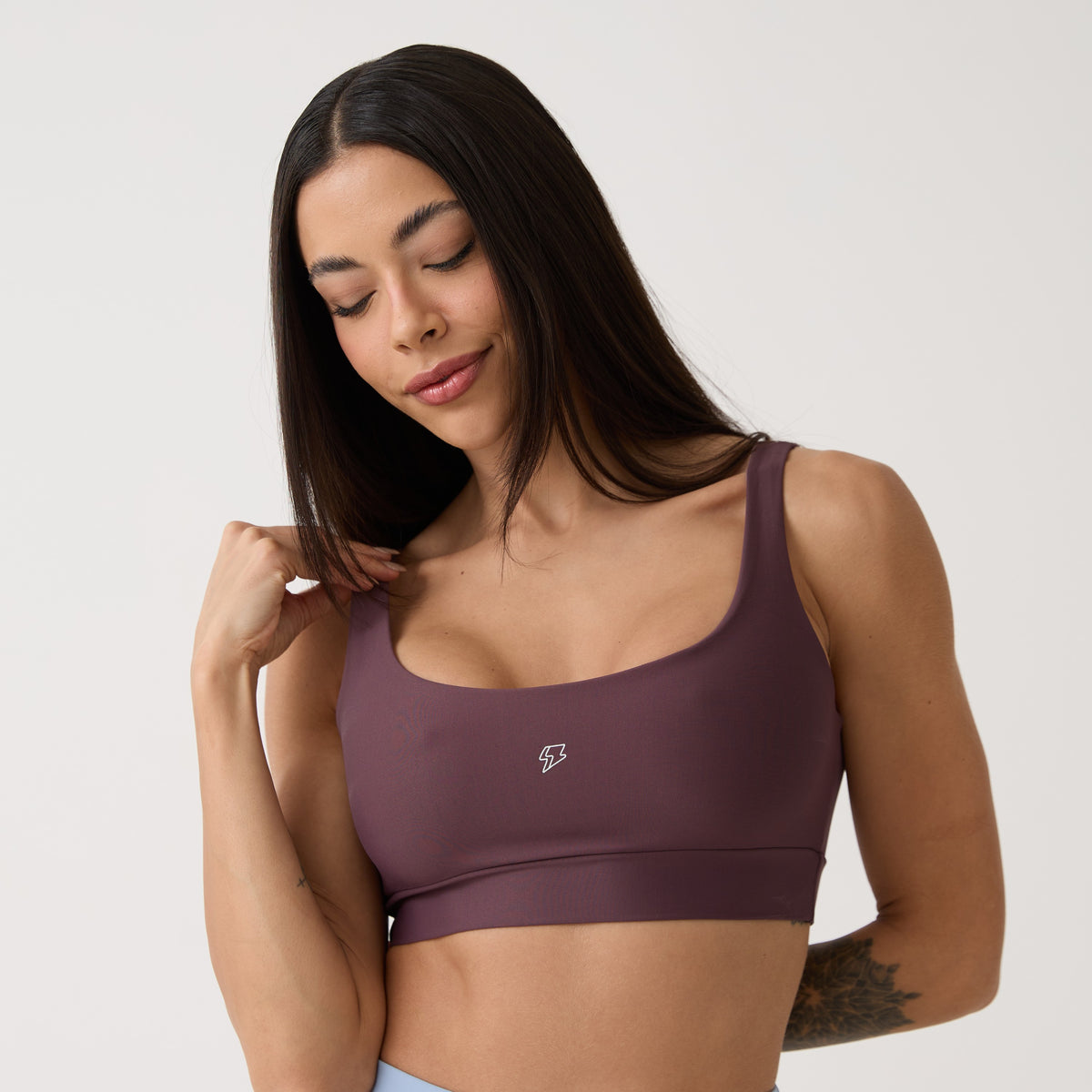 Top Camiseta Básico - Ameixa
