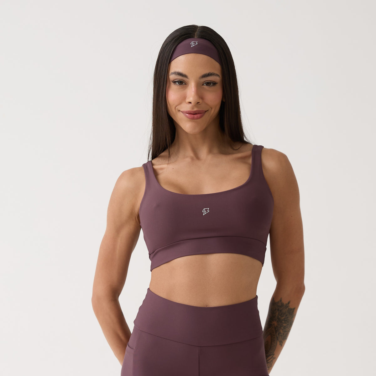 Top Camiseta Básico - Ameixa