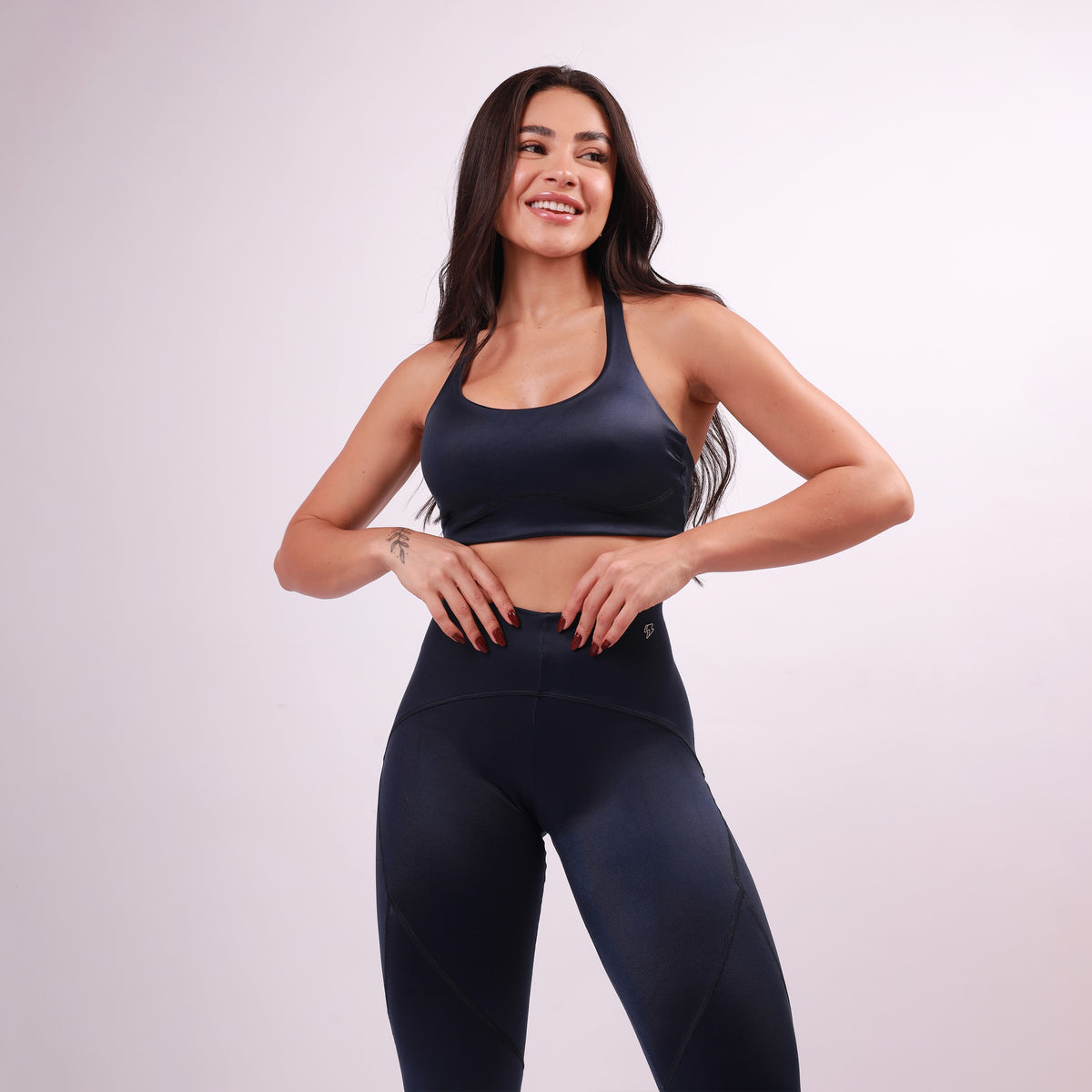 Top Nadador Sculpt Shine - Marinho Intenso