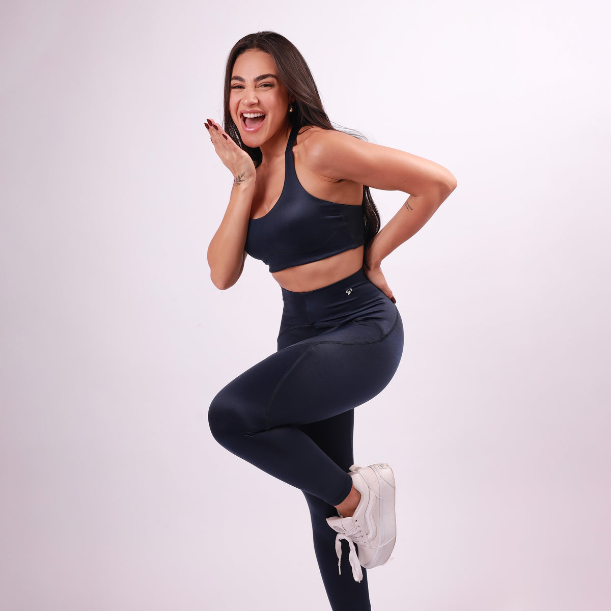 Top Nadador Sculpt Shine - Marinho Intenso