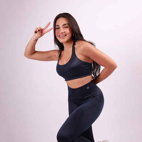 Top Nadador Sculpt Shine - Marinho Intenso