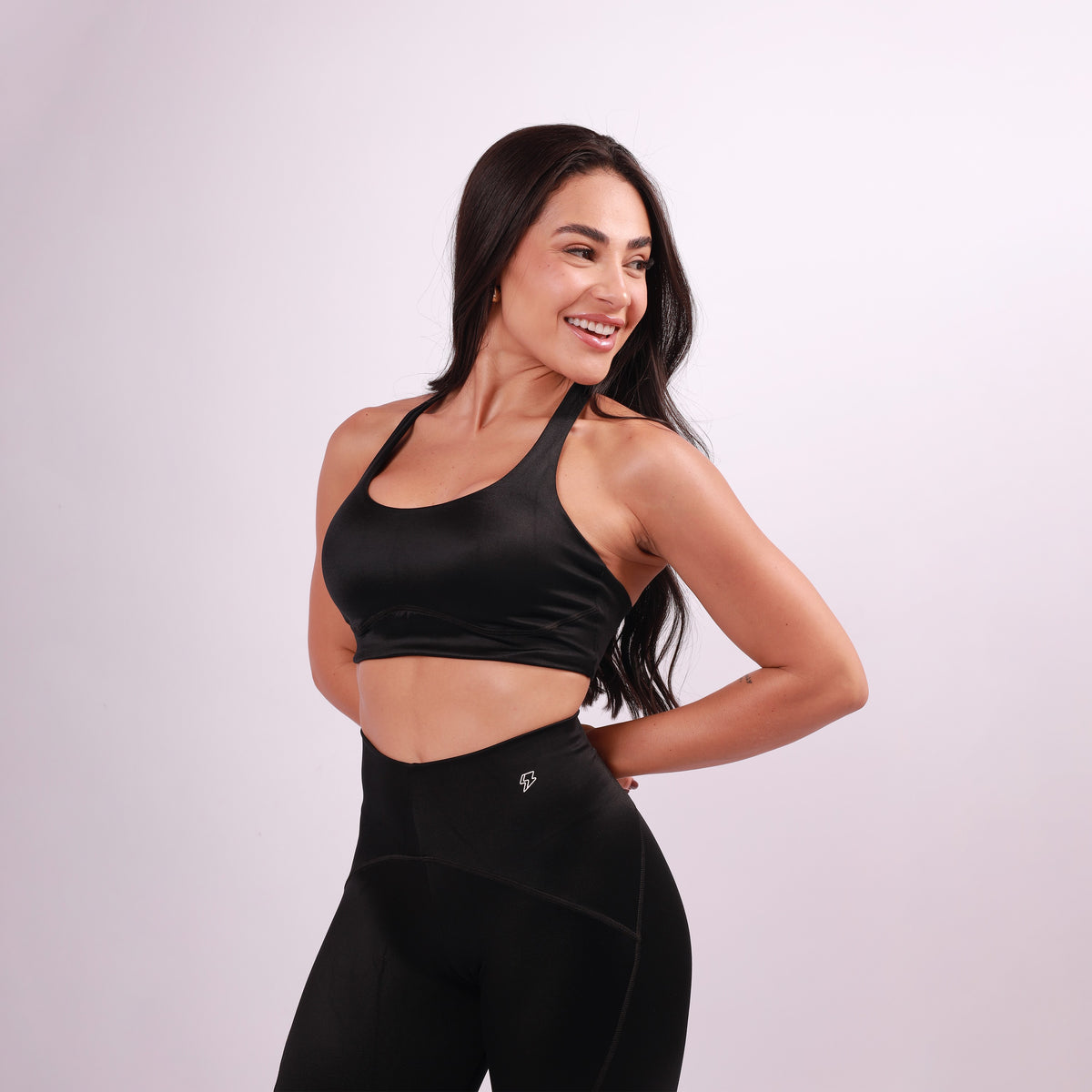 Top Nadador Sculpt Shine - Preto