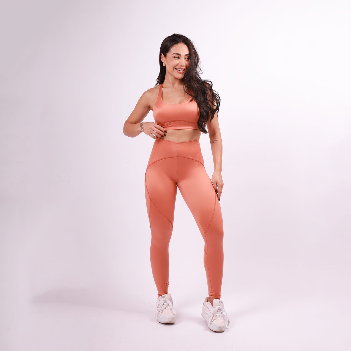 Top Nadador Sculpt Shine - Pêssego Intenso